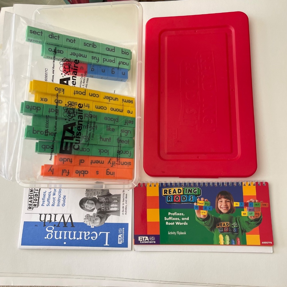 Reading Rods Prefixes, Suffixes, & Root Words KIT by ETA Cuisenaire